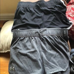 2 pairs of under armour shorts